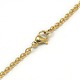Trendy Unisex 304 Stainless Steel Cable Chain Necklaces(NJEW-L043-16G)-3