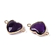 Natural Amethyst Love Heart Pendants(G-T138-205A-G)-2