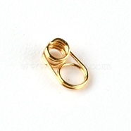 201 Stainless Steel Guides Ring, Fishing Accessory, Light Gold, 5x3x2mm, Hole: 1.6mm and 2.5mm(FIND-WH0077-20G)