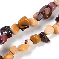 Natural Mookaite Nuggets Beads Strands, 7.5~11.5x9~13x4~6.5mm, Hole: 0.8~1mm, about 62~68pcs/strand, 14.96~15.55''(38~39.5cm)(G-B125-A05-01)