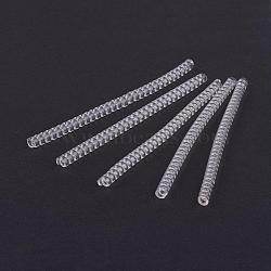 Plastic Spring Coil, Invisible Ring Size Adjuster, Flat, Clear, 100x5mm(TOOL-WH0003-16B)