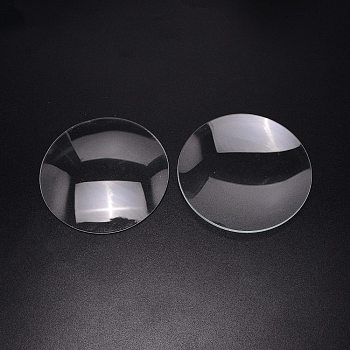 Glass Surface Dish Beaker Cover, for Lab Glassware, Flat Round, Clear, 10x0.2cm