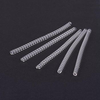 Plastic Spring Coil, Invisible Ring Size Adjuster, Flat, Clear, 100x5mm