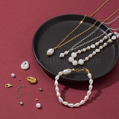 kit de fabrication de collier de bracelet de perles d'imitation diy(DIY-FS0003-11)-2