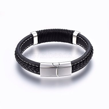 Leather Cord Bracelets(BJEW-E345-09P)-3
