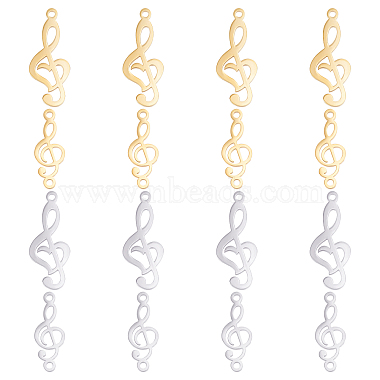 Golden & Stainless Steel Color Musical Note 201 Stainless Steel Links
