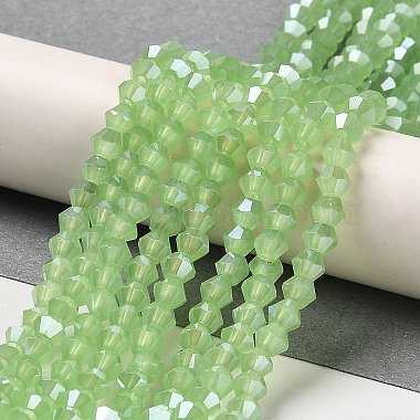 Imitation Jade Electroplate Glass Beads Strands(EGLA-F029-J4mm-A01)-4