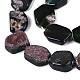 teints agate naturelle perles brins(G-Q606-23E-03)-3