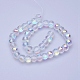 Electroplate Transparent Glass Beads Strands(EGLA-E045-D01)-2