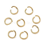 304 Stainless Steel Open Jump Rings, Real 18K Gold Plated, 6x0.8mm, Inner Diameter: 4.4mm, 18 Gauge(SA-CBAA284-01E-G)