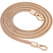 Bag Strap Chains, with Iron Cuban Link Chains and Alloy Swivel Clasps, for Bag Straps Replacement Accessories, Golden, 106x0.75x0.25cm(FIND-WH0043-90G)