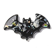 Opaque Acrylic Pendants, Coloful, Bat, 28x44.5x3.5mm, Hole: 1.8mm(OACR-Q098-03A)