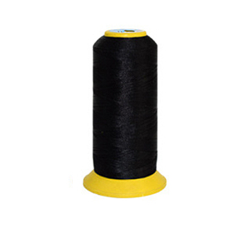 150D/2 Machine Embroidery Thread, Nylon Sewing Thread, Elastic Thread, Black, 12x6.4cm, about 2200m/roll