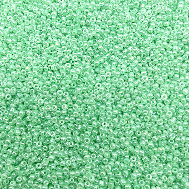 Frosted Silver Lined Glass Seed Beads(GLAA-Q096-02G-1)-1