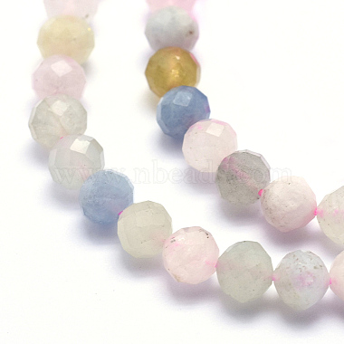 Chapelets de perles en morganite naturelle(G-O166-25-3mm)-3