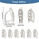 40Pcs Brass Snap on Bails(KK-SC0003-55)-2
