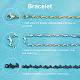 Unicraftale 6Pcs 3 Color 304 Stainless Steel Dolphin Link Bracelets Set for Women(BJEW-UN0001-23)-4