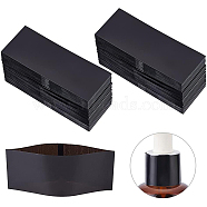 PVC Heat Shrink Flims, for Sleeve Label Printing, Rectangle, Black, 66x25mm(DIY-WH0030-66)