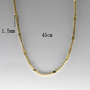 Gold-Plated Stainless Steel Curb Chain Necklace for Women(CH6002-1)