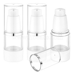 Plastic Portable Refillable Bottles, Travel Spray Bottle, White, 95x33mm, Inner Diameter: 12mm, Capacity: 15ml(0.51fl. oz)(FIND-WH0152-221)