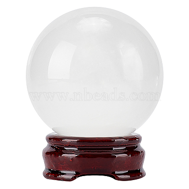 Crackle Quartz Crystal Ball with Stand