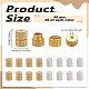 80Pcs 2 Colors Brass Screw Clasps(KK-LP0001-93)-2