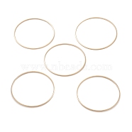 Brass Linking Rings, Long-Lasting Plated, Round Ring, Real 24K Gold Plated, 45x1mm, Inner Diameter: 43mm(X-KK-Y003-03M-G)