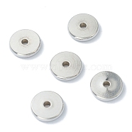 202 Stainless Steel Spacer Beads, Flat Round, Stainless Steel Color, 10x2mm, Hole: 1.8mm(STAS-H152-06B-P)