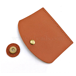 DIY Knitting Crochet Backpack Making Kit, Including PU Leather Bag Cover & Clasps, Sienna, 10.2x12cm(PURS-PW0001-584A-04)