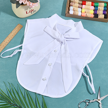 Polyester & Cotton & Nylon Detachable Shirt Collar(AJEW-WH0643-161)-5