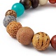Stretch-Armband mit runden Perlen aus natürlichen gemischten Edelsteinen(BJEW-H566-03)-2