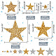 Elite 42Pcs 10 Style Star Glitter Hotfix Rhinestone(FIND-PH0017-02)-2