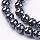 Non-Magnetic Synthetic Hematite Beads Strands(X-G-H1623-8mm-2)-3