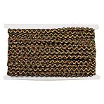 Polyester Glitter Lace Trim, for Curtain, Home Textile Decor, Black, 3/8 inch(9.5mm)(OCOR-K007-08B)