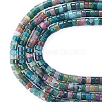 2 Strands Natural Indian Agate Beads Strands, Disc, Heishi Beads, 4x2~2.5mm, Hole: 0.7mm, about 158~160pcs/strand, 14.96''~15.16''(38~38.5cm)(G-TA0003-21)