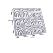 Pendant DIY Silicone Molds, Resin Casting Molds, for UV Resin & Epoxy Resin Craft Making, Arch, 142x130x5mm(PW-WG93789-05)