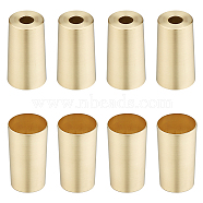 Iron Anti-slip Chair Leg Floor Protectors, Table Foot Covers, Column, Golden, 50x28mm, Hole: 10.3mm, Inner Diameter: 26.5mm(IFIN-WH0011-31)