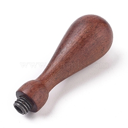 Pear Wood Handle, for Wax Seal Stamp, Wedding Invitations Making, BurlyWood, 62.5x21.5mm, Inner Diameter: 7.5mm(AJEW-WH0121-35G)