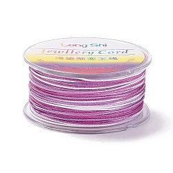 Segment Dyed Polyester Thread, Braided Cord, Colorful, 1.5mm, about 32.81 yards(30m)/roll(NWIR-I013-F-26)