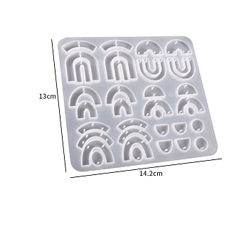 Pendant DIY Silicone Molds, Resin Casting Molds, for UV Resin & Epoxy Resin Craft Making, Arch, 142x130x5mm