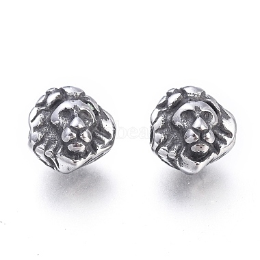 Antique Silver Lion 304 Stainless Steel Beads