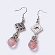Natural & Synthetic Mixed Stone Dangle Earrings(EJEW-MSMC003-05)-3