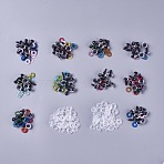 Plastic Craft Doll Eyes, Stuffed Toy Eyes, Mixed Color, 10mm, 10x4mm, Hole: 3mm(DIY-PH0020-58)