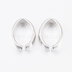 304 Stainless Steel Quick Link Connectors, Linking Rings, Oval, Silver Color Plated, 13x10x4mm(STAS-H400-01S)