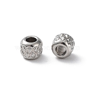 303 Stainless Steel Beads, Rondelle, Stainless Steel Color, 3mm, Hole: 1.4mm(STAS-Q302-25A-P)