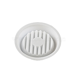 Food Grade DIY Plant Holder Silicone Molds, Resin Casting Molds, Flat Round, White, 163x30mm(PW-WG412A2-03)