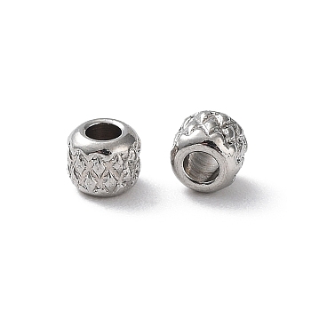 303 Stainless Steel Beads, Rondelle, Stainless Steel Color, 3mm, Hole: 1.4mm