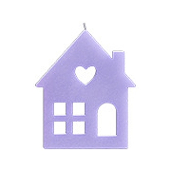 DIY House with Heart Pattern Candle Silicone Molds, for Candle Making, White, 111x94x21mm