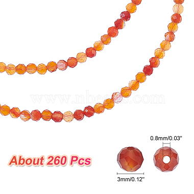 nbeads 2 brins de perles de cornaline naturelles(G-NB0004-20)-2