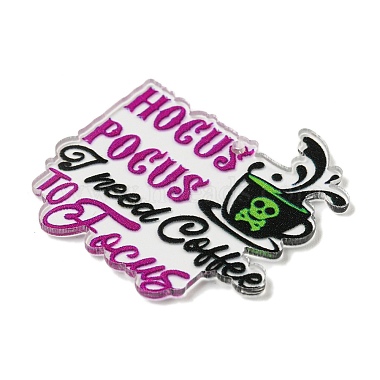 Halloween Themed Double-sided Printed Acrylic Pendants(OACR-L017-02F)-2